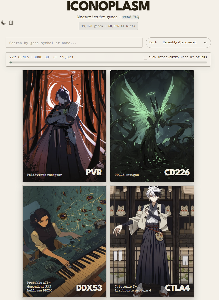 iconoplasm.brinedew.bio frontpage. Don't mind the reverse synth.